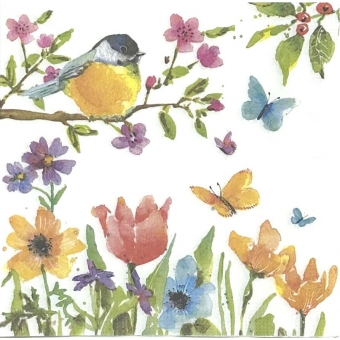 Guardanapo Estampado Passaros 01 para decoupage