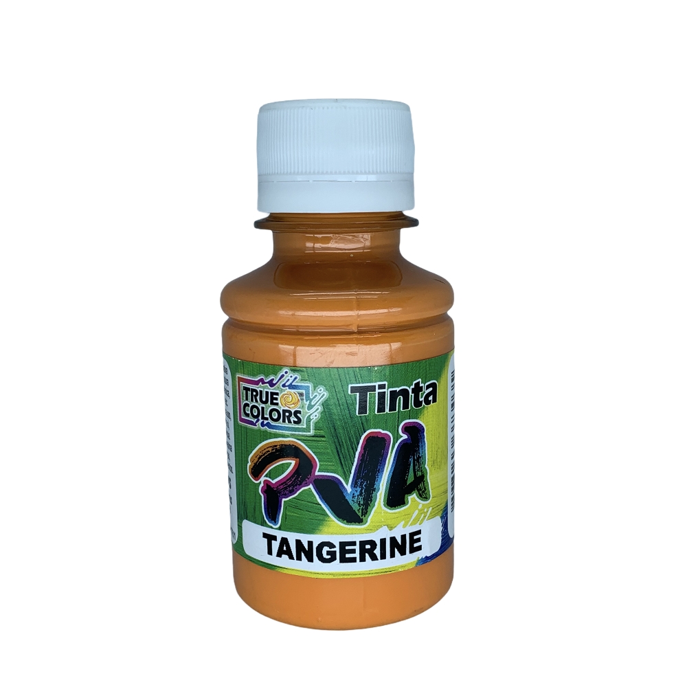 Tinta PVA Fosca 100ml True Colors - Escolha as cores - Tangerine 7213