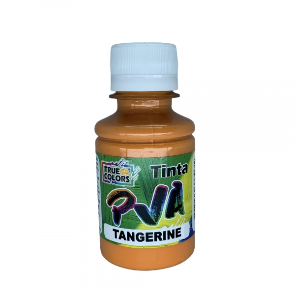 Tinta PVA Fosca 100ml True Colors - Escolha as cores - Tangerine 7213