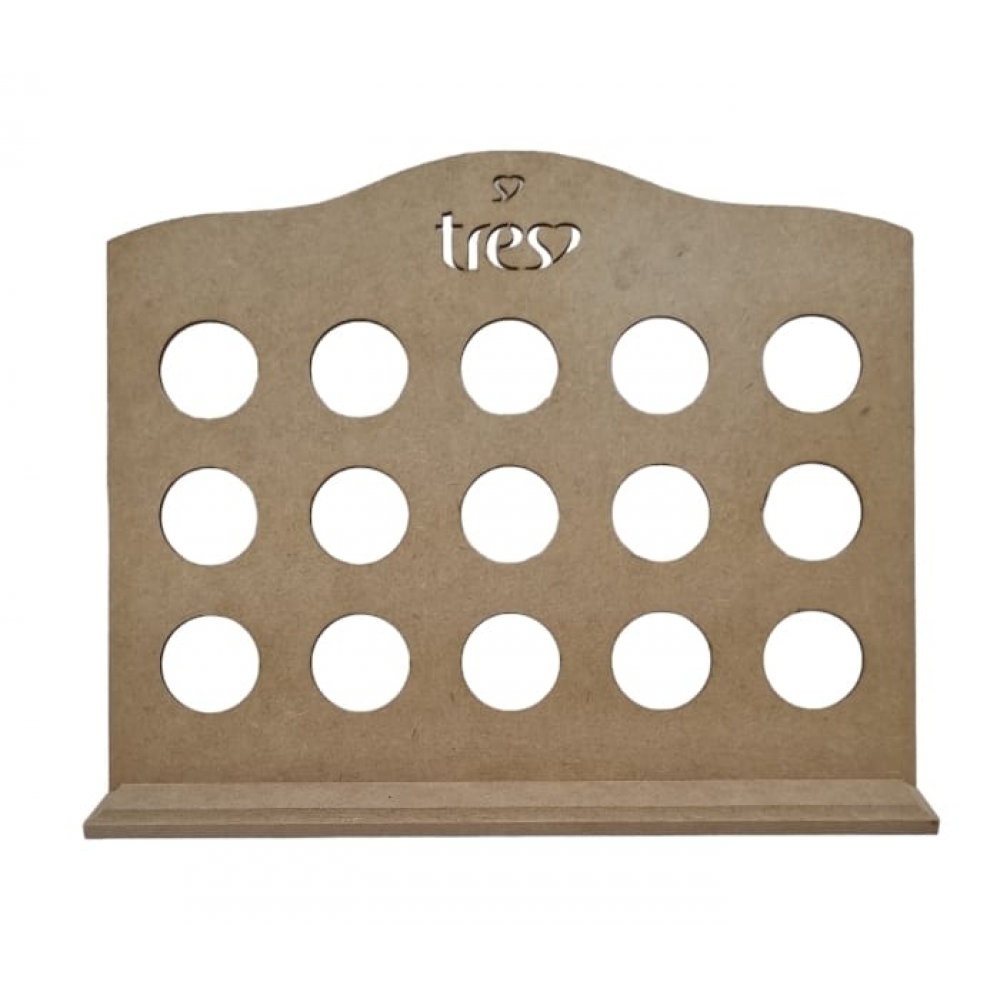 Porta Capsula de Café Três Corações Horizontal MDF cru