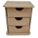 Cômoda 3 Gavetas Organizador Porta Joias Lacinhos MDF cru