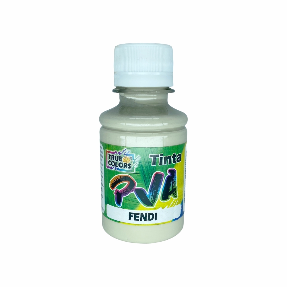 Tinta PVA Fosca 100ml True Colors - Escolha as cores - Fendi 7132