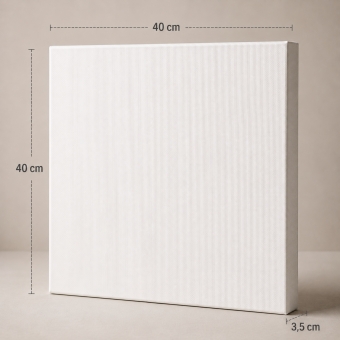 Painel para Pintura 40x40cm Branca – Para Tinta Acrílica, Óleo, PVA