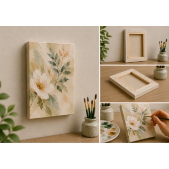 Painel para Pintura 10x15cm Branca – Para Tinta Acrílica, Óleo, PVA