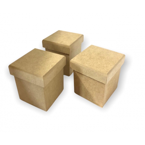 Kit Higiene Bebê Bandeja Nuvem com 3 Potes MDF Cru