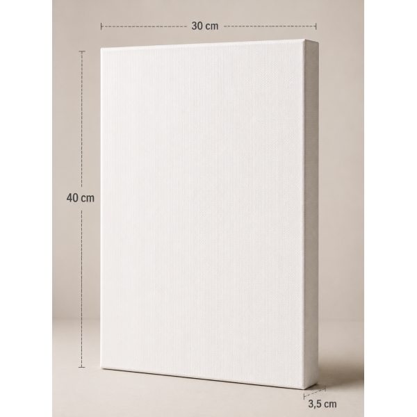 Painel para Pintura 30x40cm Branca – Para Tinta Acrílica, Óleo, PVA