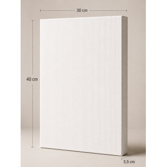 Painel para Pintura 30x40cm Branca – Para Tinta Acrílica, Óleo, PVA