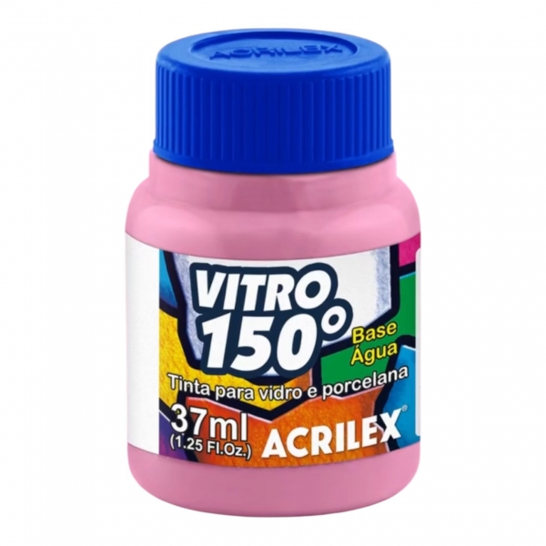 Tinta Vitro 150 - 37ml Acrilex Vidro Porcelana Cerâmica - Escolha a Cor - Tutti-Frutti