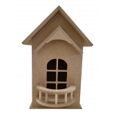 Puxa Saco Casinha c/ Sacada Furo em Baixo MDF Cru Artesanato