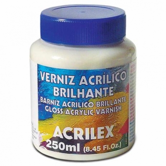 Verniz Acrílico Brilhante Incolor 250ml Acrilex p/ Madeira