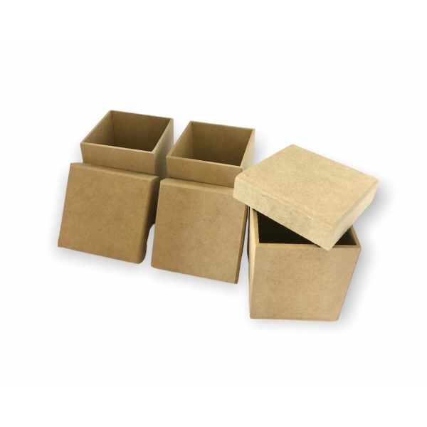 Kit Higiene Bebê Bandeja Nuvem com 3 Potes MDF Cru