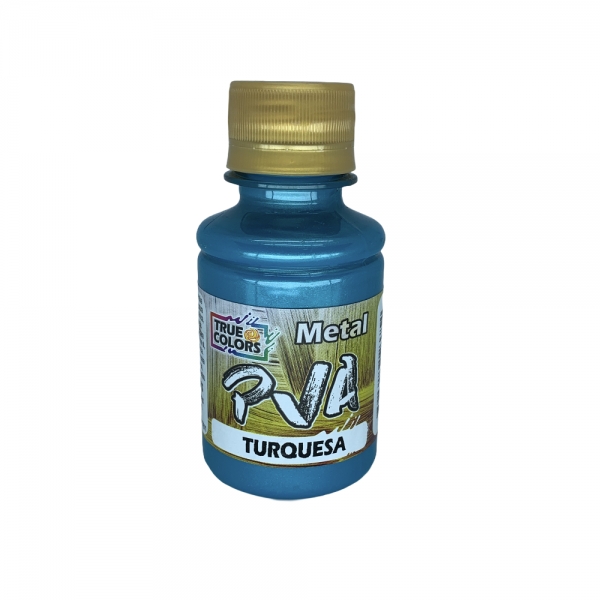 Tinta PVA Metálica 100ml True Colors - Escolha as cores - Turquesa 7971100