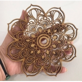 Mandalas Decorativas p/ Apliques ou Parede MDF Cru - Indiana 15cm