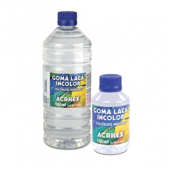 Goma Laca Incolor 500ml Acrilex Artesanato Arte e Pintura