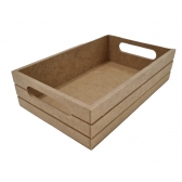 Bandeja Riscada P 14x22cm Cozinha Café Festa MDF cru