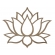 Mandalas Decorativas para Parede 38cm em MDF Cru - Flor de Lotus Aberta