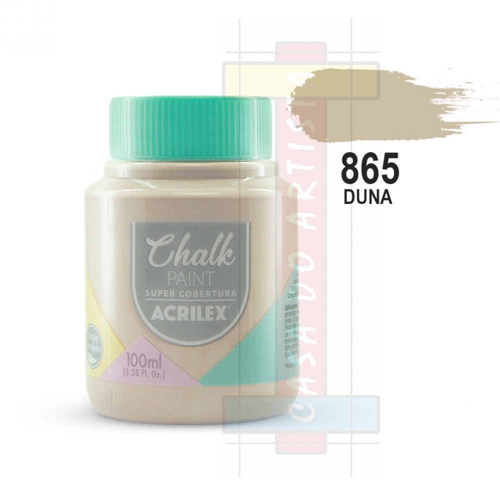 Tinta Chalk Paint 100ml Acrilex - Escolha as cores - Duna 865