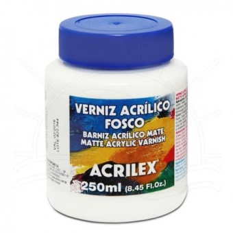 Verniz Acrílico Fosco Incolor 250ml Acrilex p/ Madeira Artes