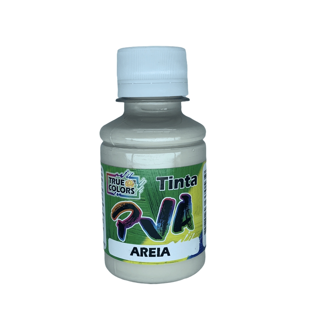 Tinta PVA Fosca 100ml True Colors - Escolha as cores - Areia 7114