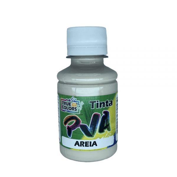 Tinta PVA Fosca 100ml True Colors - Escolha as cores - Areia 7114