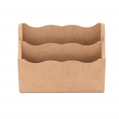 Porta Cartas Correspondência Duplo Mesa Parede MDF cru