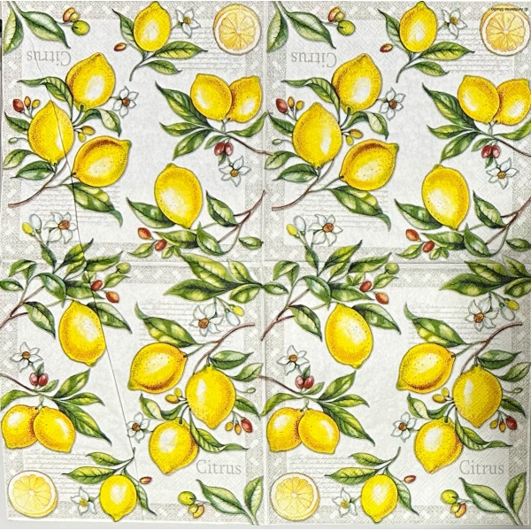 Guardanapo Estampado Limão para decoupage