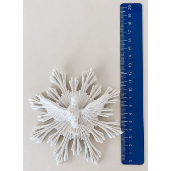 Aplique Espírito Santo em Resina -12cm
