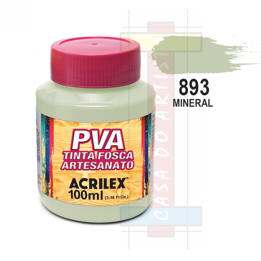 Tinta PVA Fosca Para Artesanato 100ml Acrilex - 893 Mineral