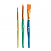 Pincel Ref. 516 Condor Kit c3 Pincel Chato Redondo Sintético Pintura