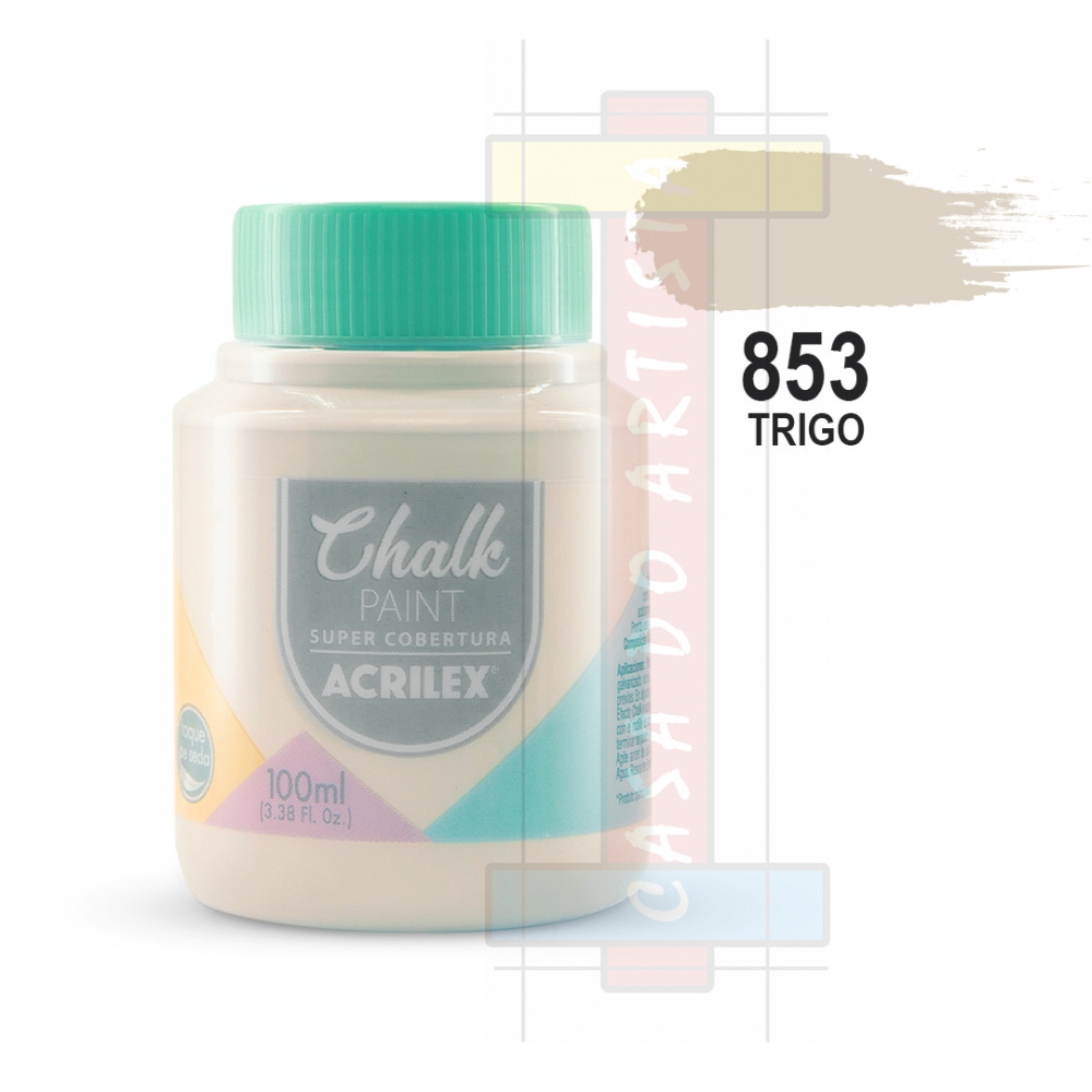 Tinta Chalk Paint 100ml Acrilex - Escolha as cores - Trigo 853