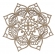 Mandalas Decorativas p/ Apliques ou Parede MDF Cru - Flor Linda 15cm