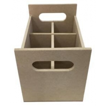 Porta Talher Reto com 6 Divisões MDF Cru