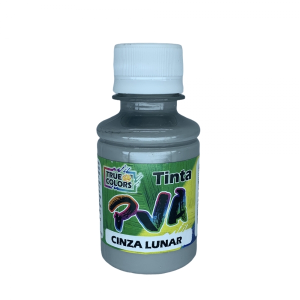 Tinta PVA Fosca 100ml True Colors - Escolha as cores - Cinza Lunar 7102