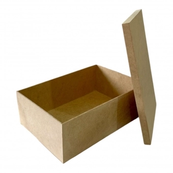 Caixa Retangular Tampa Sapato 20x30x10 MDF Cru