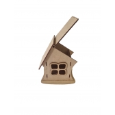 Kit com 3 Casinhas de Fadas para Crianças MDF Cru