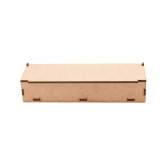 Caixa p/ Caneta Tampa Articulada Escritório Brinde MDF cru