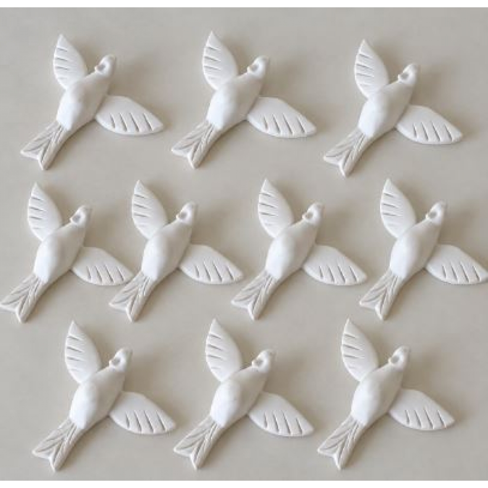 Aplique Espírito Santo em Resina - 8x8,5cm - 10 unidades
