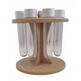 Porta Tempero Condimento Gitatorio Tubet Redondo MDF cru