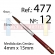 Pincel Ref. 477 Condor Redondo Pelo Natural Orelha de Boi Macio Pintura Tela - 12