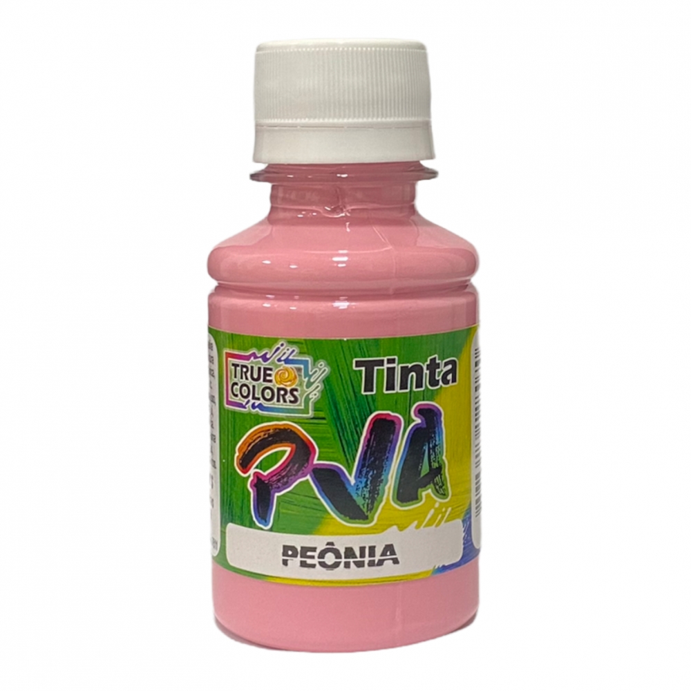 Tinta PVA Fosca 100ml True Colors - Escolha as cores - Peônia 6105