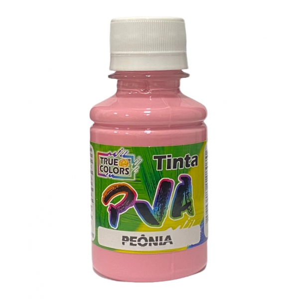 Tinta PVA Fosca 100ml True Colors - Escolha as cores - Peônia 6105