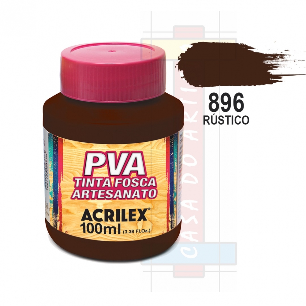 Tinta PVA Fosca Para Artesanato 100ml Acrilex - 896 Rústico