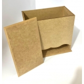 Porta Fraldas de Bebê MDF Cru Avulso Kit Higiene Bebê